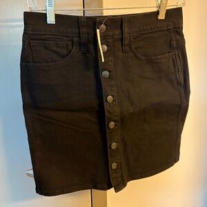 Madewell Button Down Denim Skirt